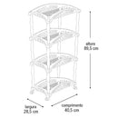 Fruteira de Chão Multiuso 4 Andares