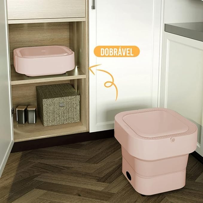 Mini Máquina de Lavar Roupa Dobrável Portátil Moderna Automática TINNY YOU