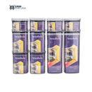 Kit Potes Herméticos Porta Mantimentos Acrílico Empilháveis Quadrado Resistente