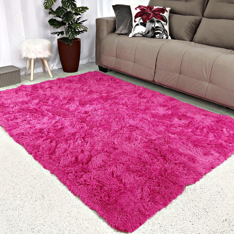 Tapete para Sala 1,50m x 1,00m Peludo Felpudo e Macio