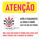 Caneca Personalizada Times com Seu Nome - Presente Perfeito