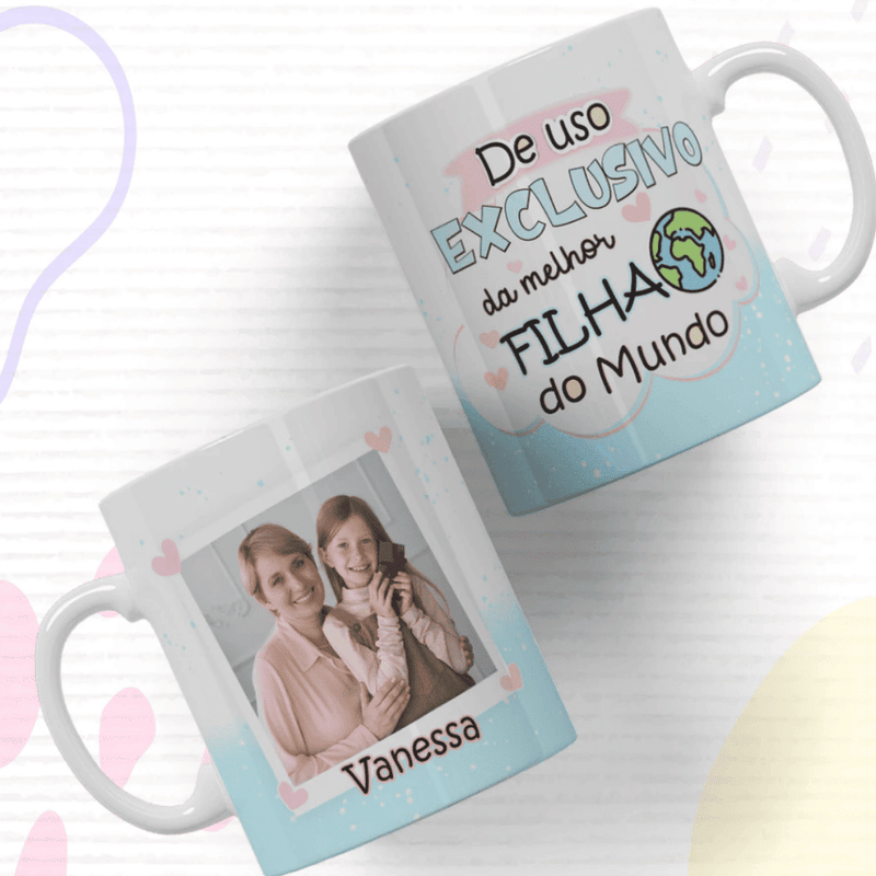Caneca Personalizada com Foto e Nome - Presente Exclusivo