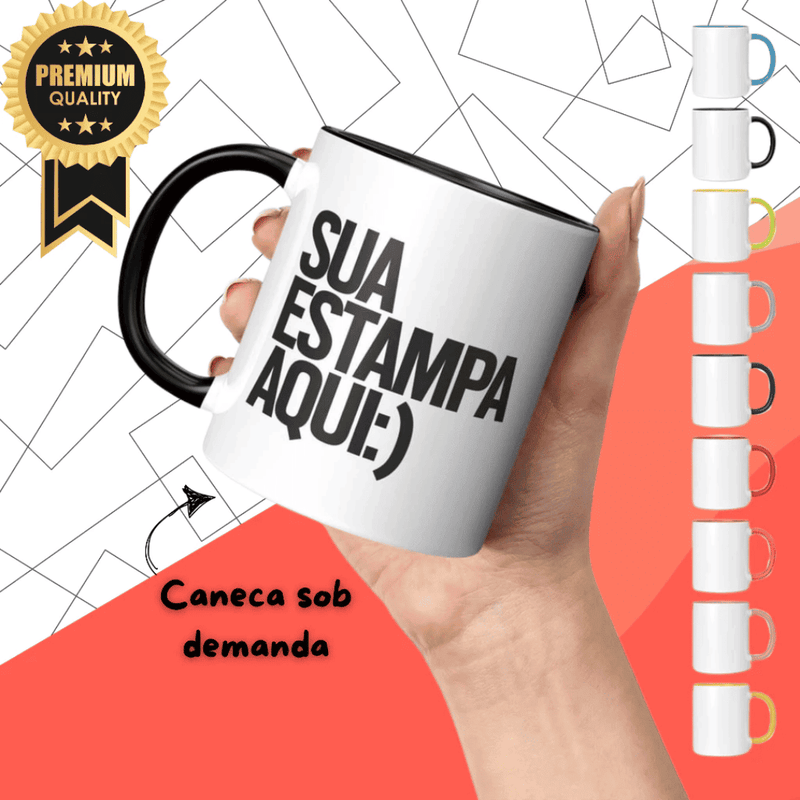 Caneca Porcelana Premium Personalizada - Eventos e Celebrações