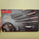 Conjunto Facas Inox 6 Peças Cabo Reforçado Aço Carbono