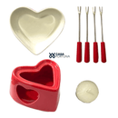 Conjunto de Fondue Coração Herstal Vermelho