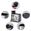 Organizador Aço Inox De Pia Suporte Para Esponja Com Porta Detergente Dispenser