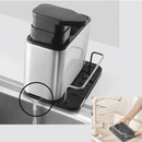 Organizador Aço Inox De Pia Suporte Para Esponja Com Porta Detergente Dispenser