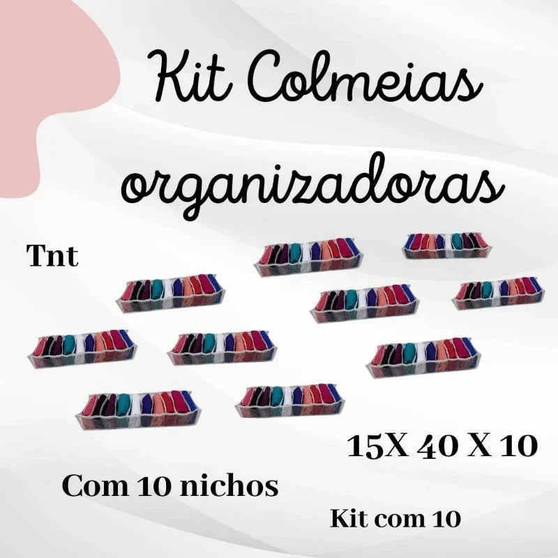 Kit com 10 Colmeias Organizadoras para Bebê