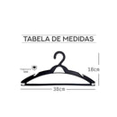 Cabides Adulto Premium - Kit com 50 Unidades