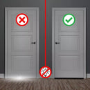 Protetor Rolinho Veda Porta Impermeável Sem Costura - Preto