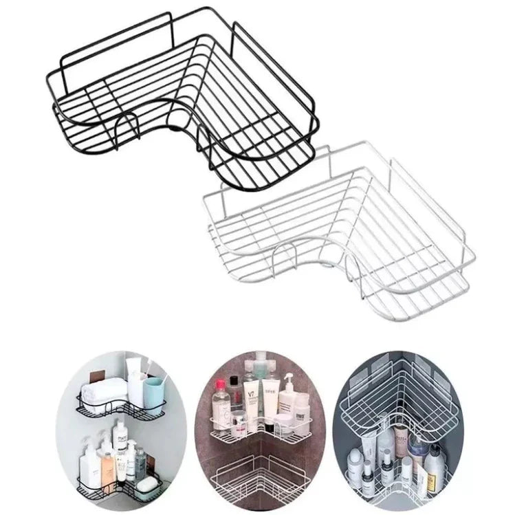 Kit de 2 Prateleiras Multiuso com Suporte Adesivo