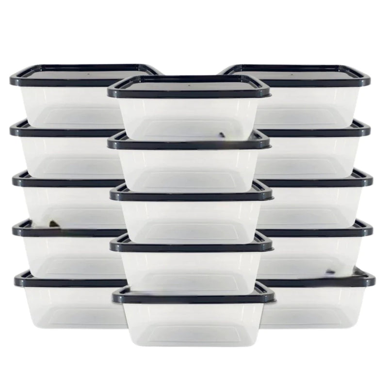 Jogo com 10 Potes Transparente de 500ml