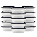 Jogo com 10 Potes Transparente de 500ml