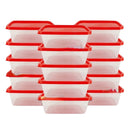 Jogo com 10 Potes Transparente de 500ml