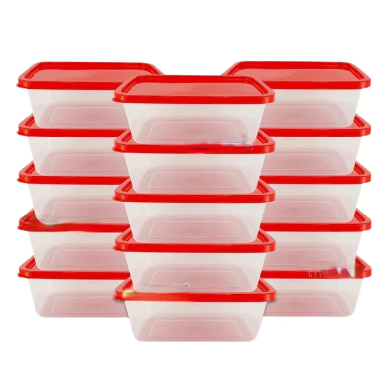 Jogo com 10 Potes Transparente de 500ml