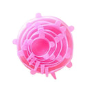 Kit com 6 Tampas de Silicone Universal Reutilizável