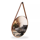 Espelho Redondo Adnet 30cm com Alça + Suporte e Pendurador