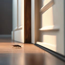 Protetor Rolinho Veda Porta Impermeável Sem Costura - Preto