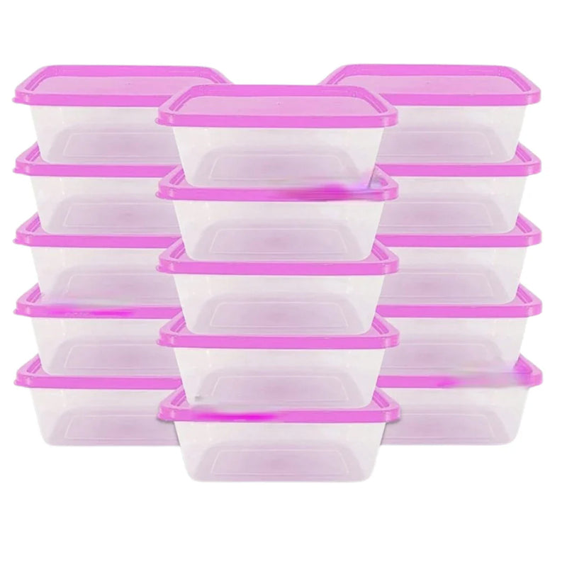 Jogo com 10 Potes Transparente de 500ml