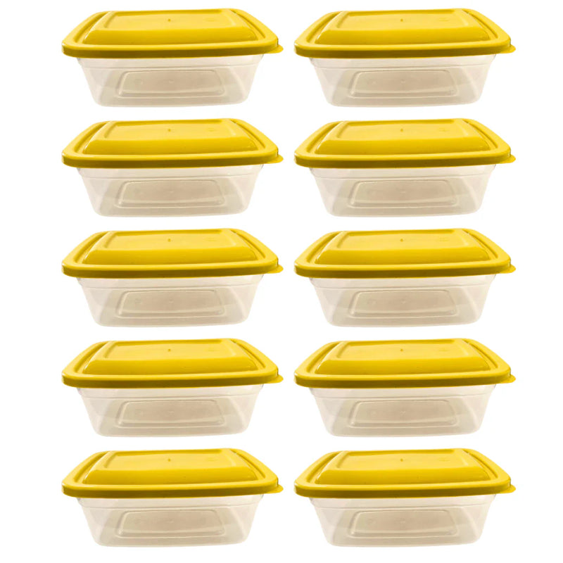 Jogo com 10 Potes Transparente de 500ml