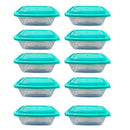 Jogo com 10 Potes Transparente de 500ml