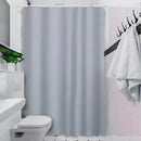 Cortina Box Lisa em PVC para Banheiro Anti Mofo com Ganchos