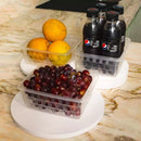 Kit com 10 Cestos Organizadores Multiuso Transparente