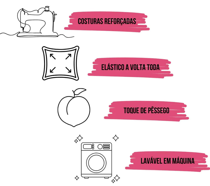 Kit Jogo de Lençol Casal 4 Peças - 400 Fios