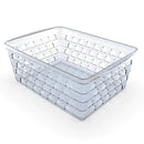 Kit com 10 Cestos Organizadores Multiuso Transparente