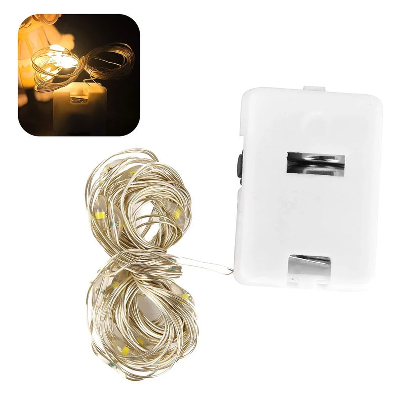 Kit com 10 Fios de Fada 2 Metros LED para Decoração
