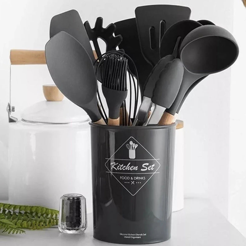 Jogo de Cozinha com 12 Peças em Silicone