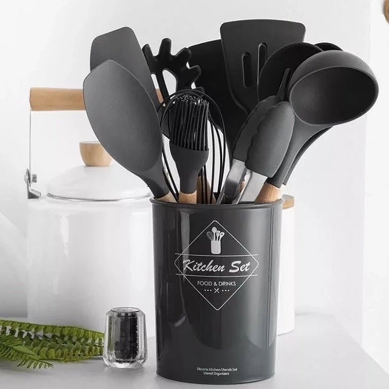 Jogo de Cozinha com 12 Peças em Silicone