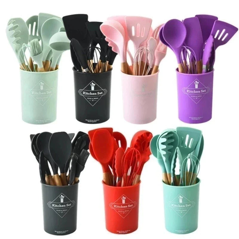 Jogo de Cozinha com 12 Peças em Silicone