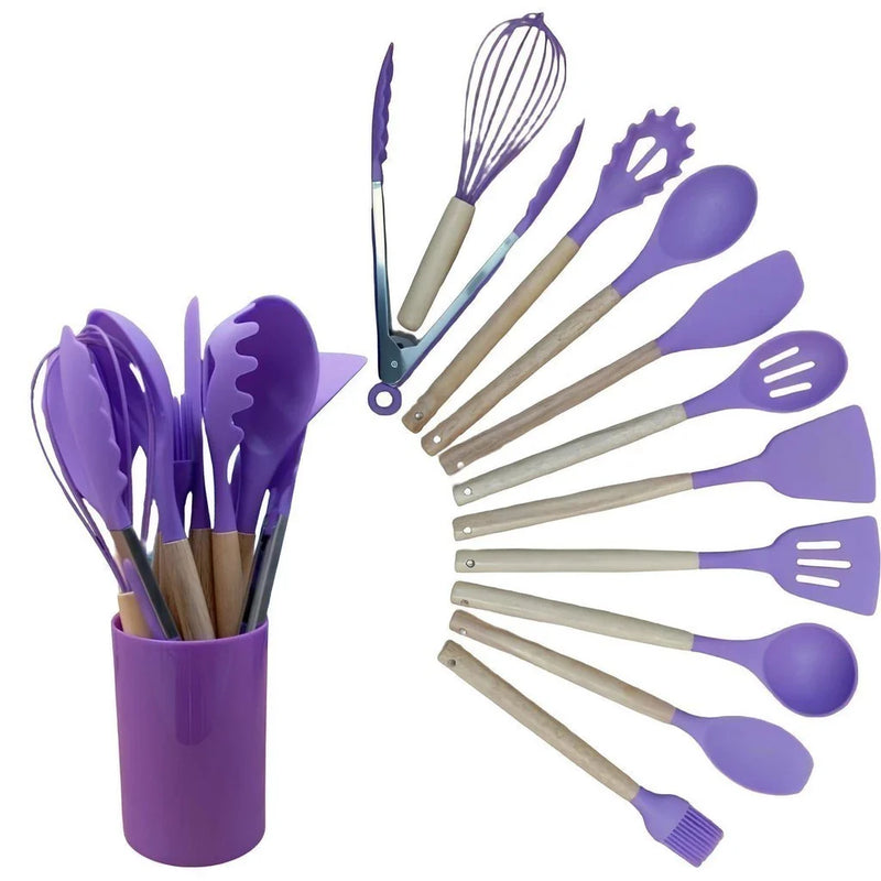 Jogo de Cozinha com 12 Peças em Silicone