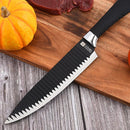 Kit de 6 Facas para Churrasco e Cozinha Profissional Antiaderente